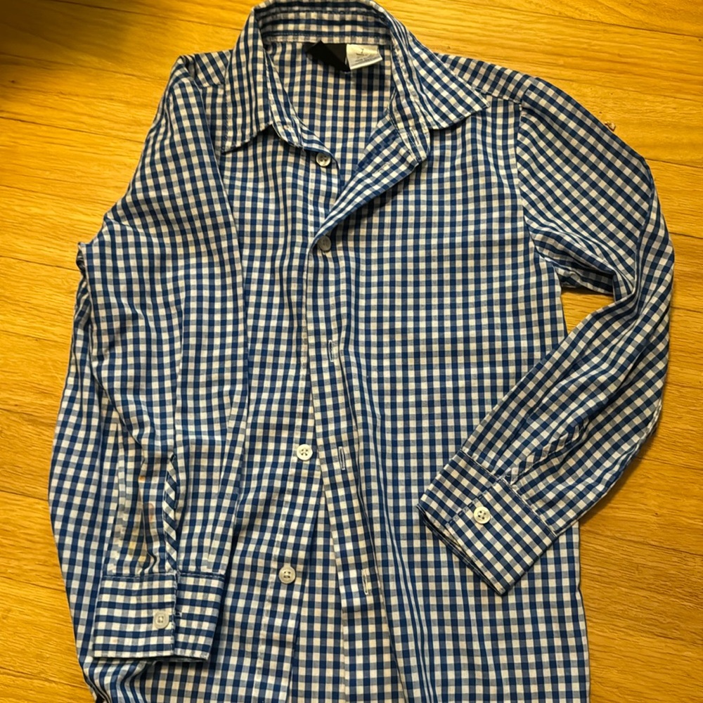 Boys checkered dress shirt